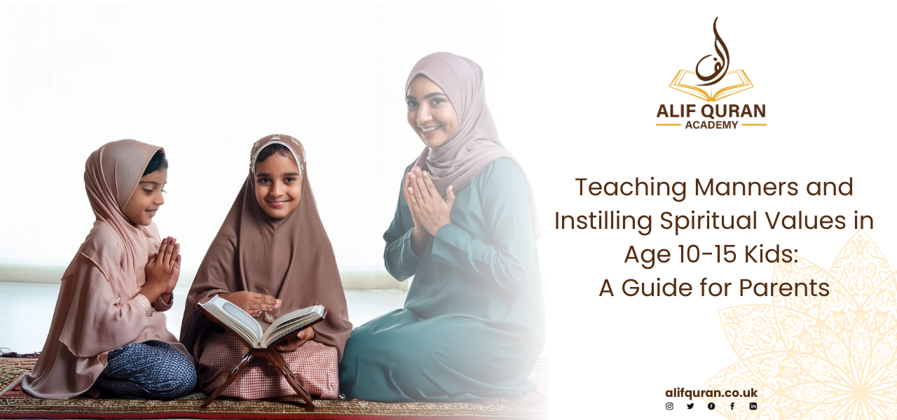 family teaching kids some. manners