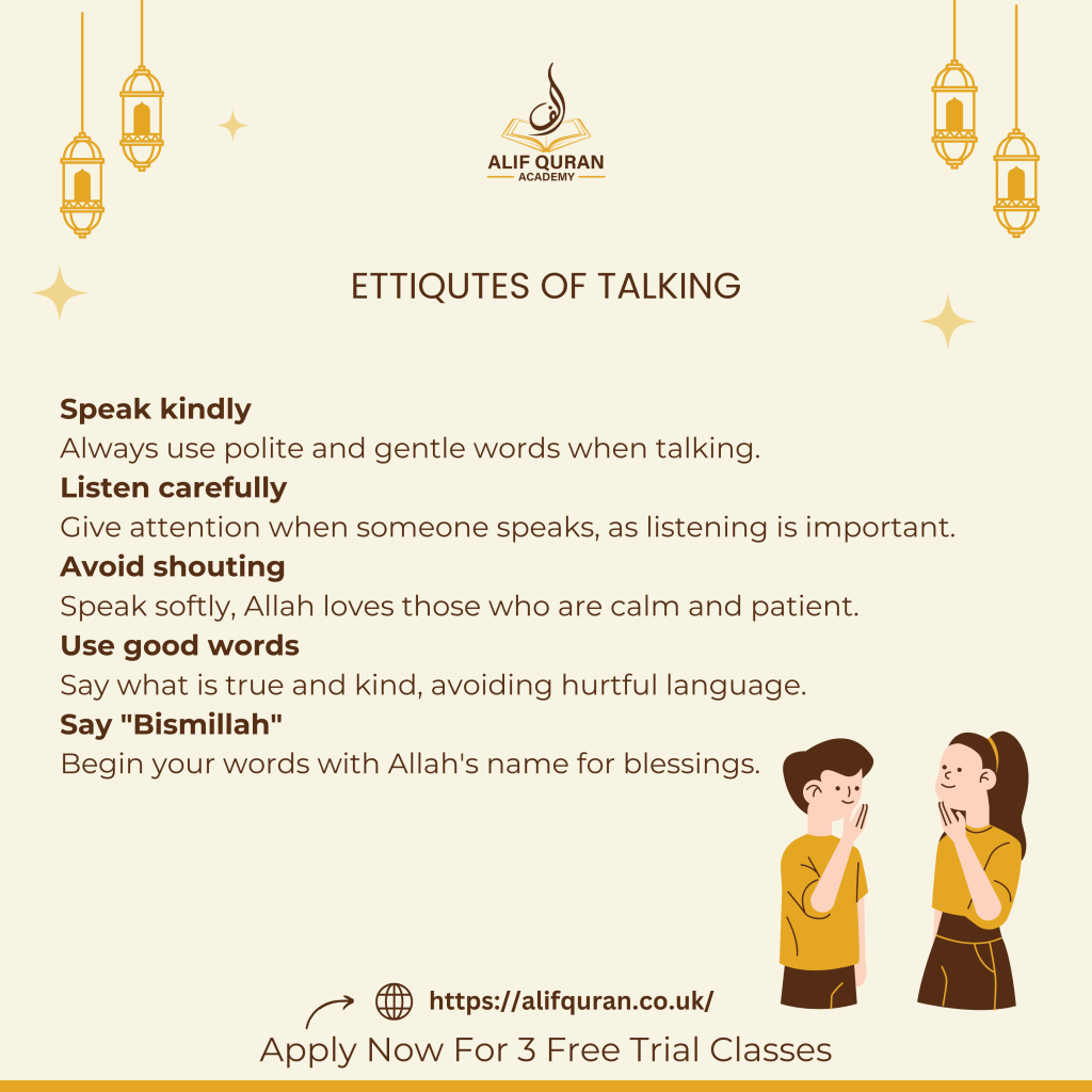 ETIQUETTES OF TALKING 18 ETTIQUTES OF TALKING