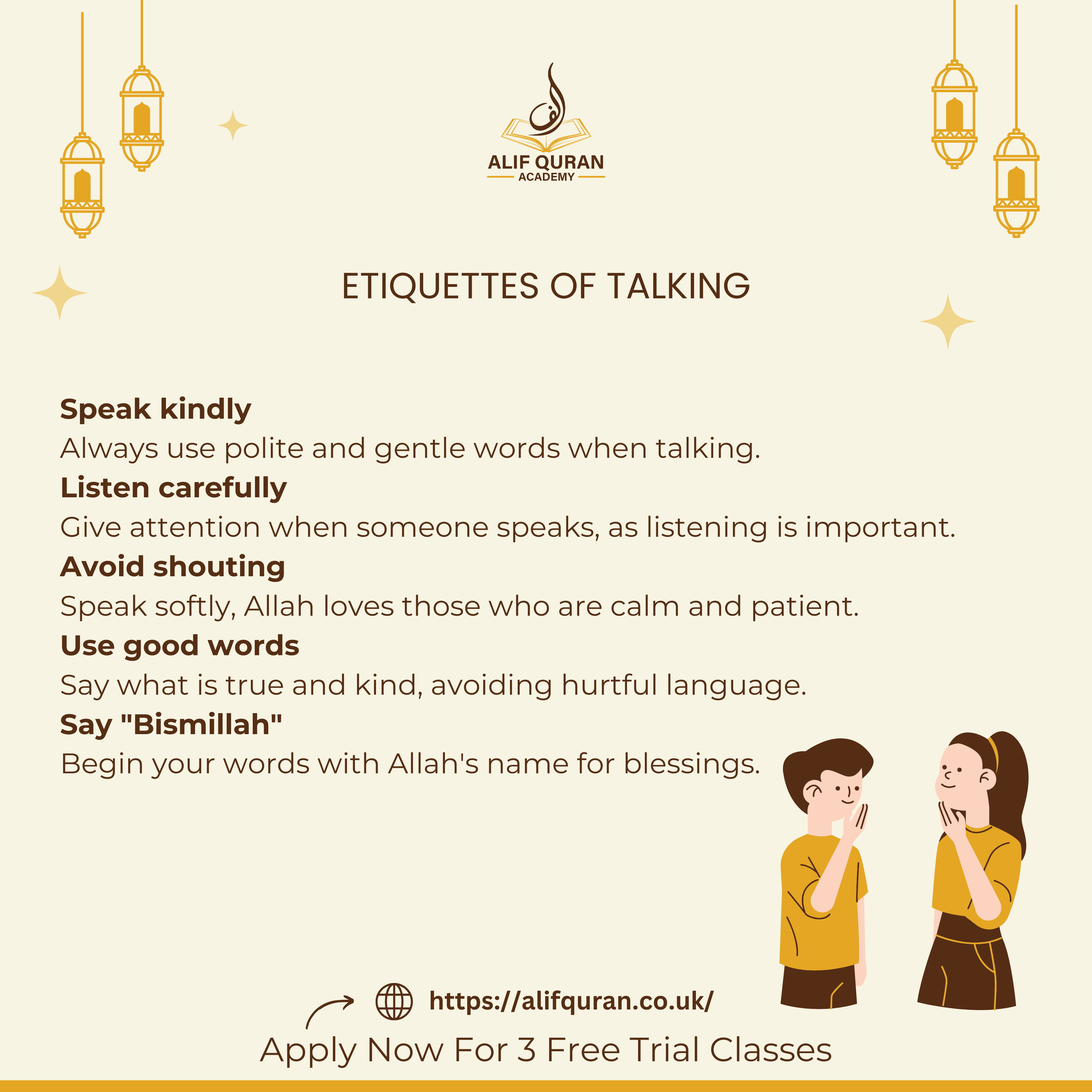 ETTIQUETTES OF TALKING