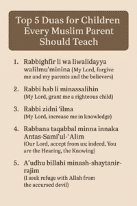 Top 5 Duas for Children Every Muslim Parent Should Teach